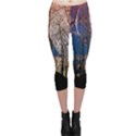 Full Moon Forest Night Darkness Capri Leggings  View1
