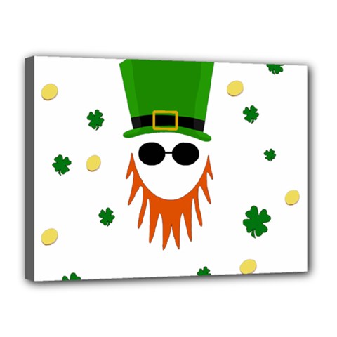 St  Patrick s Day Canvas 16  X 12  by Valentinaart