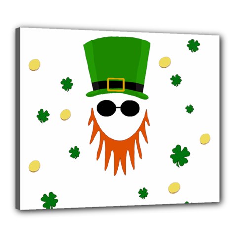 St  Patrick s Day Canvas 24  X 20  by Valentinaart