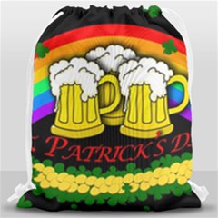 Beer Mugs Drawstring Bag (large) by Valentinaart