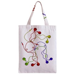 Colorful Earphones  Zipper Classic Tote Bag by Valentinaart