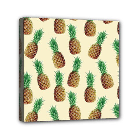 Pineapple Wallpaper Pattern Mini Canvas 6  X 6  by Nexatart