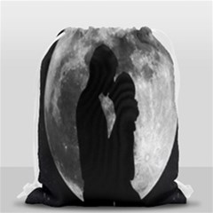 Silhouette Of Lovers Drawstring Bag (small) by Nexatart