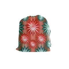 Star Pattern  Drawstring Pouches (medium)  by Nexatart