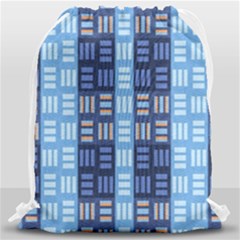 Textile Structure Texture Grid Drawstring Bag (large) by Nexatart