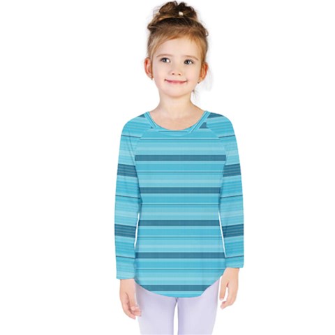 The Background Strips Kids  Long Sleeve Tee by Nexatart