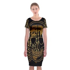 Virus Computer Encryption Trojan Classic Short Sleeve Midi Dress by Nexatart