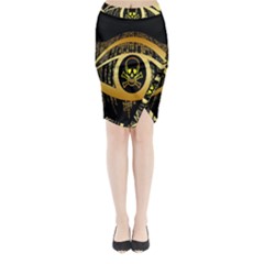 Virus Computer Encryption Trojan Midi Wrap Pencil Skirt by Nexatart