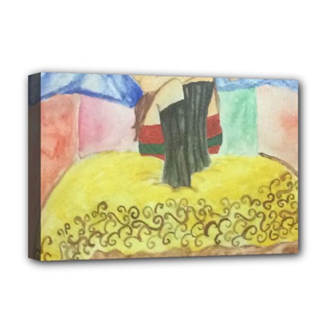 Lunacy Of Spirit Deluxe Canvas 18  X 12   by artsystorebytandeep