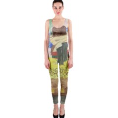 Lunacy Of Spirit Onepiece Catsuit by artsystorebytandeep
