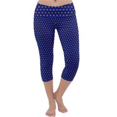 Fractal Art Honeycomb Mathematics Capri Yoga Leggings by Amaryn4rt