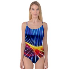 Color Colorful Wave Abstract Camisole Leotard  by Amaryn4rt