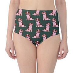 Dog Animal Pattern High-waist Bikini Bottoms by Amaryn4rt