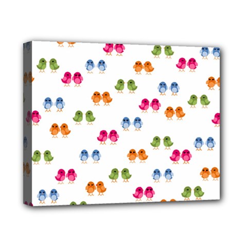 Pattern Birds Cute Design Nature Canvas 10  X 8  by Amaryn4rt