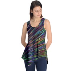 Texture Colorful Abstract Pattern Sleeveless Tunic by Amaryn4rt