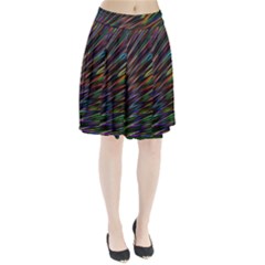 Texture Colorful Abstract Pattern Pleated Skirt by Amaryn4rt