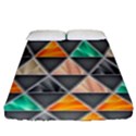 Abstract Geometric Triangle Shape Fitted Sheet (Queen Size) View1