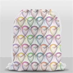 Valentine Hearts 3d Valentine S Day Drawstring Bag (small) by Amaryn4rt