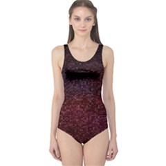 3d Tiny Dots Pattern Texture One Piece Swimsuit by Amaryn4rt