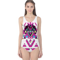 Geometric Play One Piece Swimsuit by Amaryn4rt