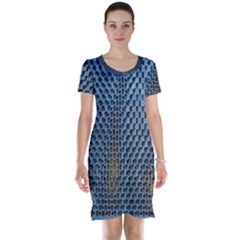 Parametric Wall Pattern Short Sleeve Nightdress by Amaryn4rt