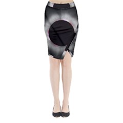 Solar Eclipse Midi Wrap Pencil Skirt by Amaryn4rt