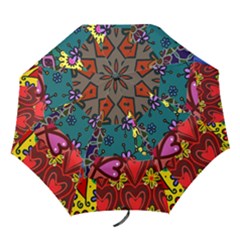 Patchwork Collage Folding Umbrellas by Simbadda