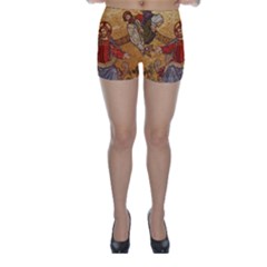 Gold Jesus Skinny Shorts by boho