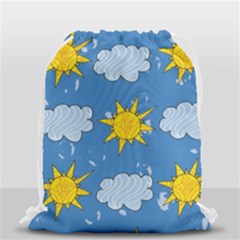 Sunshine Tech Blue Drawstring Bag (small) by Simbadda