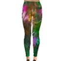 Fractal Texture Abstract Messy Light Color Swirl Bright Leggings  View2