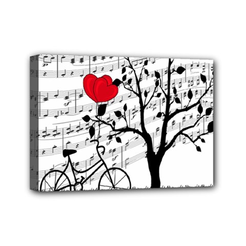 Love Song Mini Canvas 7  X 5  by Valentinaart