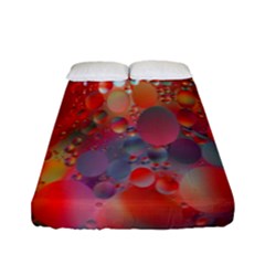 Texture Spots Circles Fitted Sheet (full/ Double Size) by Simbadda