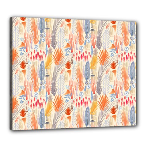 Repeating Pattern How To Canvas 24  X 20  by Simbadda