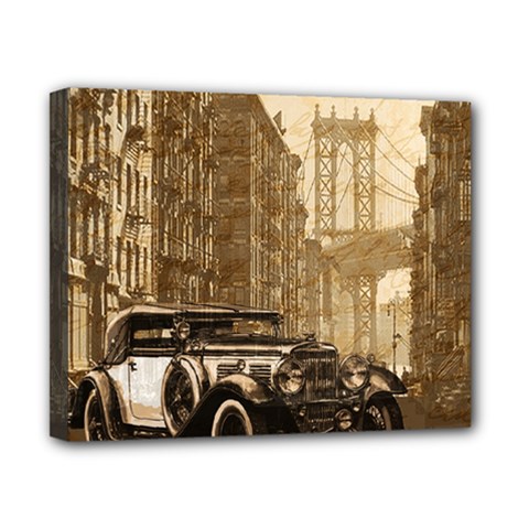 Vintage Old Car Canvas 10  X 8  by Valentinaart