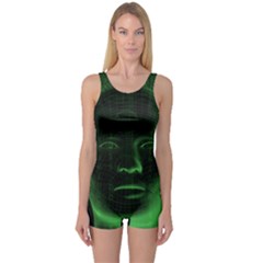 Code  One Piece Boyleg Swimsuit by Valentinaart