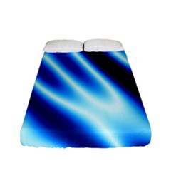Grunge Blue White Pattern Background Fitted Sheet (full/ Double Size) by Simbadda