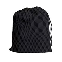Pattern Dark Texture Background Drawstring Pouches (xxl) by Simbadda