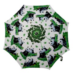 Cute Panda Cartoon Hook Handle Umbrellas (medium) by Simbadda