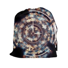 Science Fiction Background Fantasy Drawstring Pouches (xxl) by Simbadda