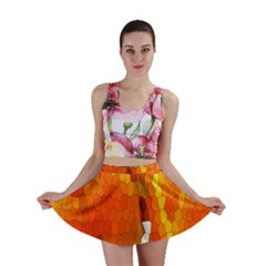 Mosaic Glass Colorful Color Mini Skirt by Simbadda