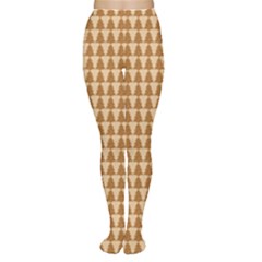Pattern Gingerbread Brown Women s Tights by Simbadda