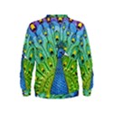 Peacock Bird Animation Kids  Sweatshirt View2