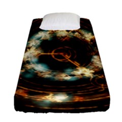 Science Fiction Energy Background Fitted Sheet (single Size) by Simbadda