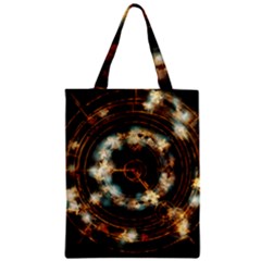 Science Fiction Energy Background Zipper Classic Tote Bag by Simbadda