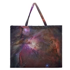 Orion Nebula Zipper Large Tote Bag by SpaceShop
