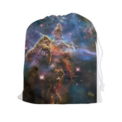 Pillar And Jets Drawstring Pouches (xxl) by SpaceShop