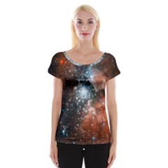 Star Cluster Women s Cap Sleeve Top by SpaceShop
