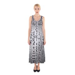 Science Formulas Sleeveless Maxi Dress by Simbadda