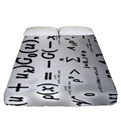 Science Formulas Fitted Sheet (king Size) by Simbadda