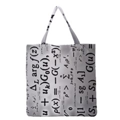 Science Formulas Grocery Tote Bag by Simbadda